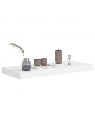 Scaffali a Parete 4 pz Bianchi 60x23,5x3,8 cm in MDF