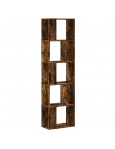 Libreria 5Ripiani Rovere Fumo 45x23,5x162,5cm Legno Multistrato 2