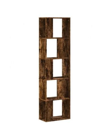 Libreria 5Ripiani Rovere Fumo 45x23,5x162,5cm Legno Multistrato