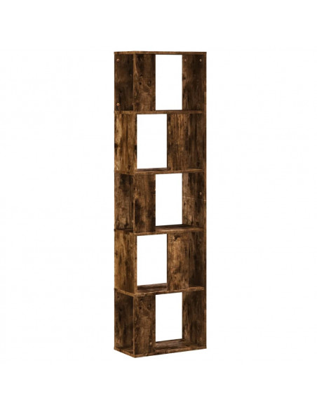 Libreria 5Ripiani Rovere Fumo 45x23,5x162,5cm Legno Multistrato