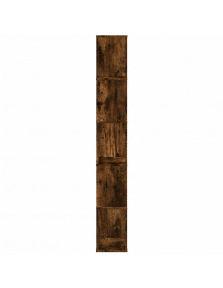 Libreria 5Ripiani Rovere Fumo 45x23,5x162,5cm Legno Multistrato