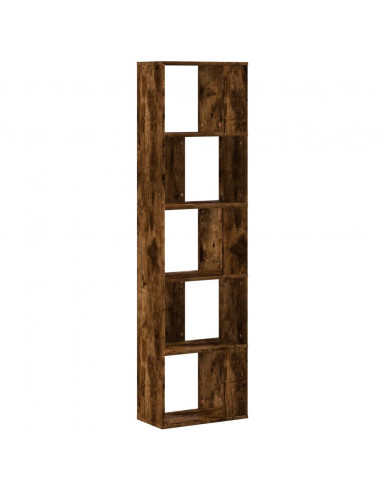 Libreria 5Ripiani Rovere Fumo 45x23,5x162,5cm Legno Multistrato