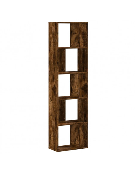 Libreria 5Ripiani Rovere Fumo 45x23,5x162,5cm Legno Multistrato