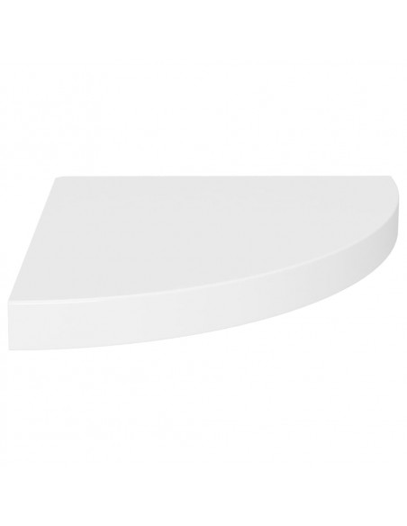 Scaffali Angolari a Parete 4 pz Bianchi 35x35x3,8 cm in MDF