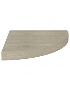 Scaffale Angolare a Parete Rovere 35x35x3,8 cm in MDF 2