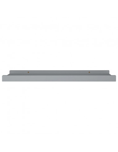 Mensole Loggia per Foto 2 pz Grigie 40x9x3 cm in MDF