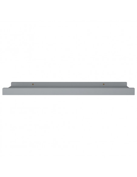 Mensole Loggia per Foto 2 pz Grigie 40x9x3 cm in MDF
