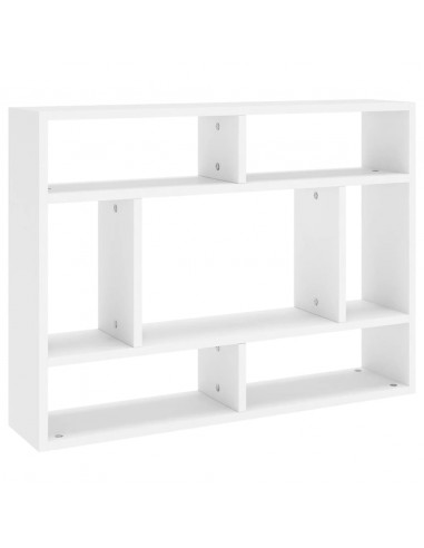 Scaffale a Parete Bianco 75x16x55 cm in in Multistrato