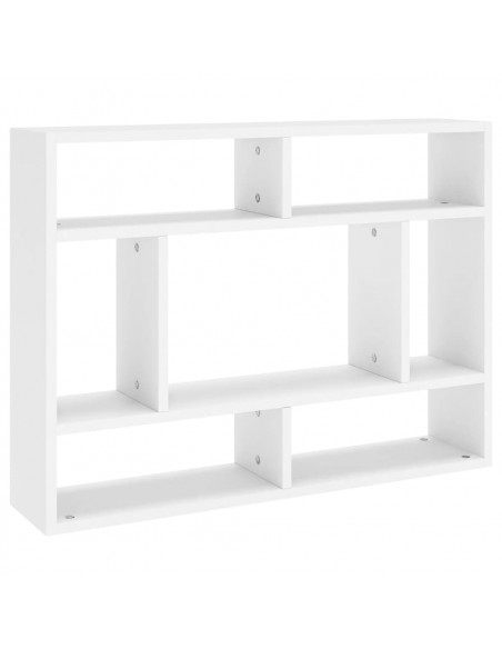 Scaffale a Parete Bianco 75x16x55 cm in in Multistrato