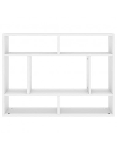 Scaffale a Parete Bianco 75x16x55 cm in in Multistrato