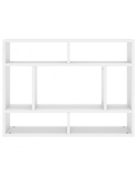 Scaffale a Parete Bianco 75x16x55 cm in in Multistrato