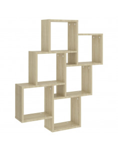 Mensola Parete Cubo Rovere Sonoma 78x15x93cm Legno Multistrato 2