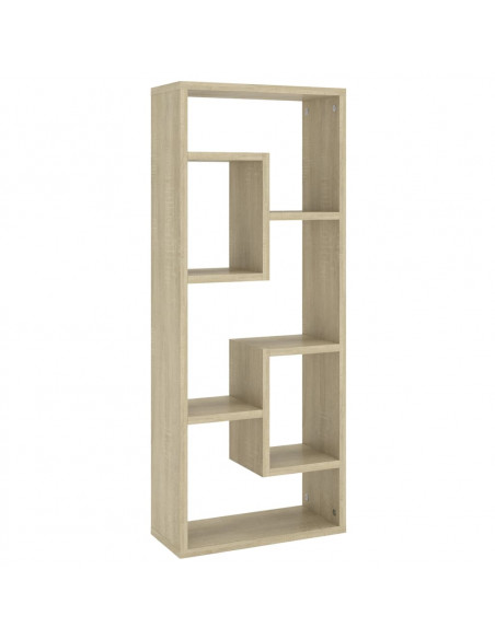 Scaffale a Parete Rovere Sonoma 36x16x90 cm Legno Multistrato