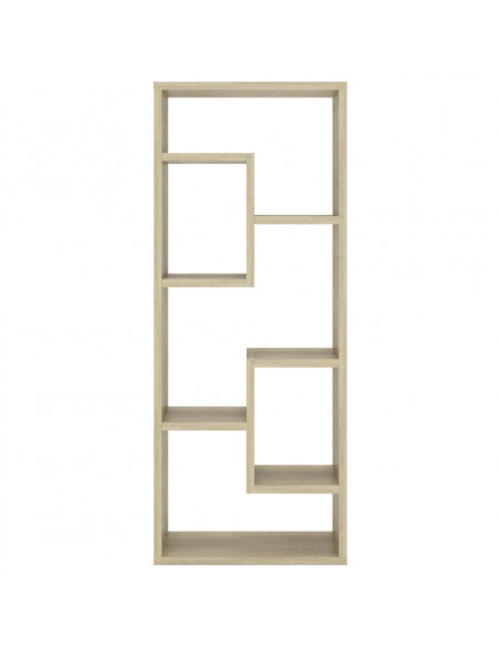 Scaffale a Parete Rovere Sonoma 36x16x90 cm Legno Multistrato
