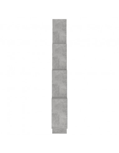 Mensola Parete Cubo Grigio Cemento 90x15x119 Legno Multistrato