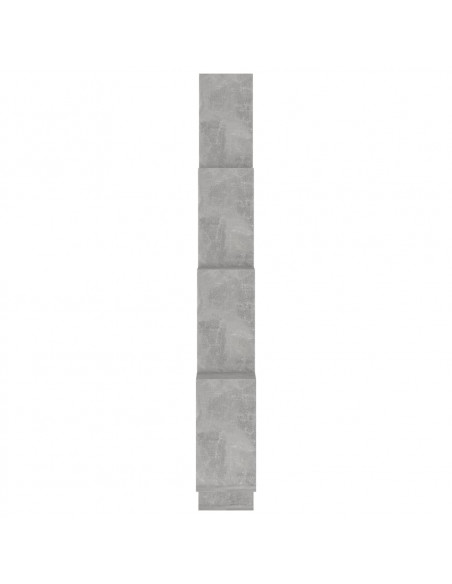 Mensola Parete Cubo Grigio Cemento 90x15x119 Legno Multistrato