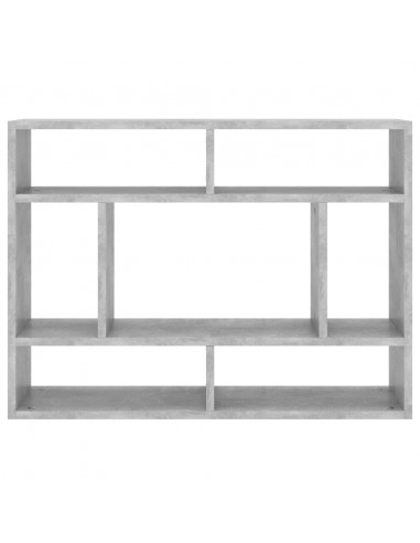 Scaffale a Parete Grigio Cemento 75x16x55 cm Legno Multistrato