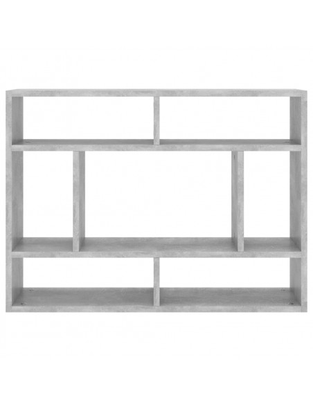 Scaffale a Parete Grigio Cemento 75x16x55 cm Legno Multistrato