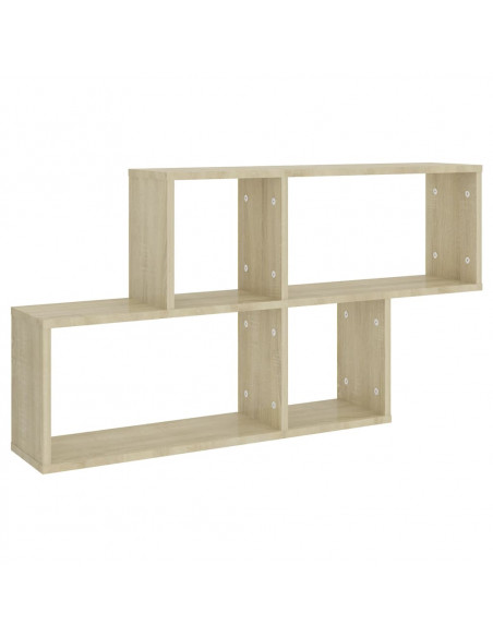 Scaffale a Parete Rovere Sonoma 100x18x53 cm Legno Multistrato