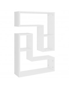 Mensole a Muro 2 pz Bianche 50x15x50 cm in Legno Multistrato 2