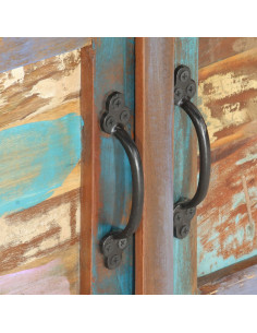 Credenza 70x35x65 cm in Legno Massello di Recupero 2