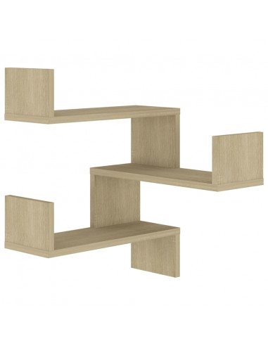 Scaffale Angolare a Muro Sonoma 40x40x50 cm Legno Multistrato