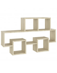 Scaffale Parete Auto Rovere Sonoma 82x15x51cm Legno Multistrato 2