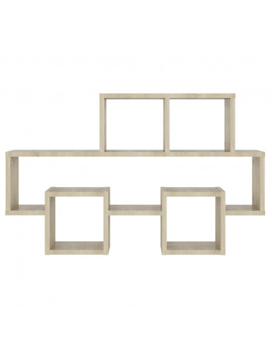Scaffale Parete Auto Rovere Sonoma 82x15x51cm Legno Multistrato
