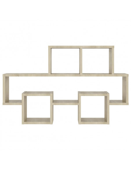 Scaffale Parete Auto Rovere Sonoma 82x15x51cm Legno Multistrato