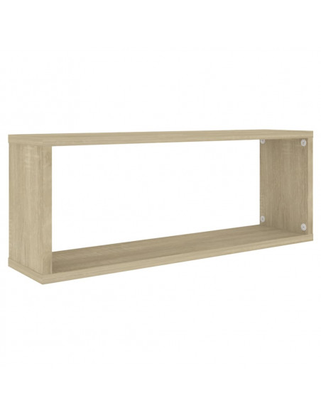 Mensole Parete a Cubo 6pz Rovere Sonoma 60x15x23 cm Multistrato