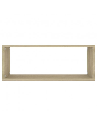 Mensole Parete a Cubo 6pz Rovere Sonoma 60x15x23 cm Multistrato