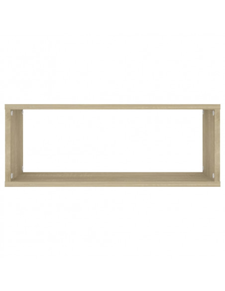 Mensole Parete a Cubo 6pz Rovere Sonoma 60x15x23 cm Multistrato
