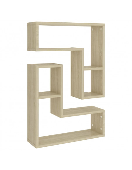 Mensole a Muro 2 pz Rovere Sonoma 50x15x50 cm Legno Multistrato