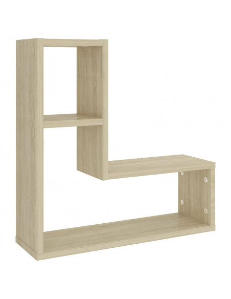 Mensole a Muro 2 pz Rovere Sonoma 50x15x50 cm Legno Multistrato