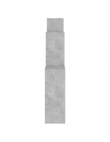 Mensola Muro Cubo Grigio Cemento 80x15x78,5cm Legno Multistrato