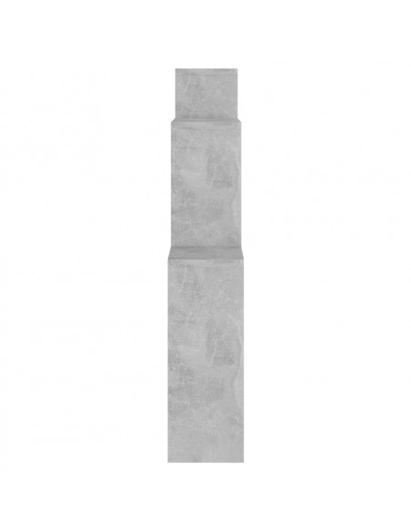 Mensola Muro Cubo Grigio Cemento 80x15x78,5cm Legno Multistrato