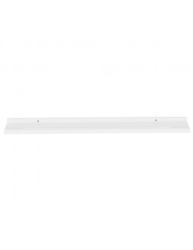 Mensole da Parete 2 pz Bianche 100x9x3 cm