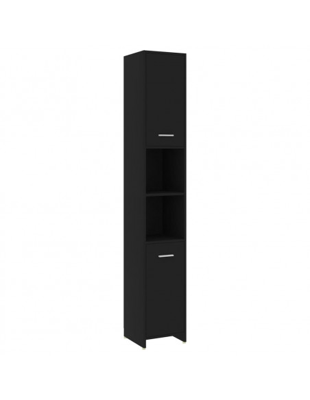 Set Mobili da Bagno 4 pz Nero
