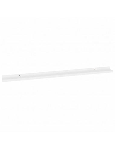 Mensole da Parete 4 pz Bianche 115x9x3 cm