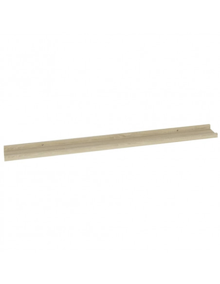 Mensole da Parete 4 pz Rovere Sonoma 100x9x3 cm