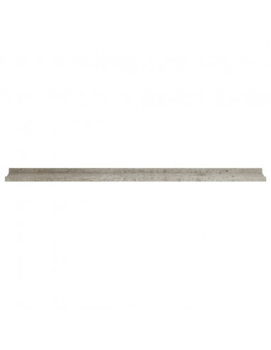 Mensole da Parete 2 pz Grigio Cemento 115x9x3 cm