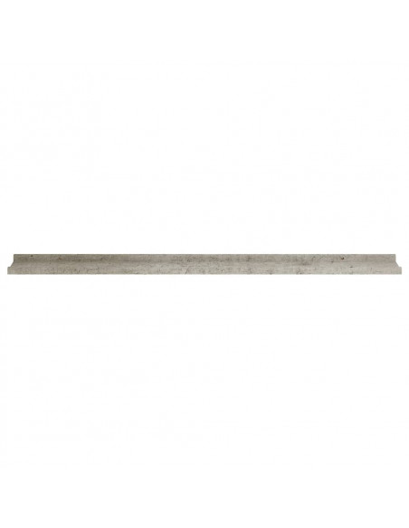 Mensole da Parete 2 pz Grigio Cemento 115x9x3 cm