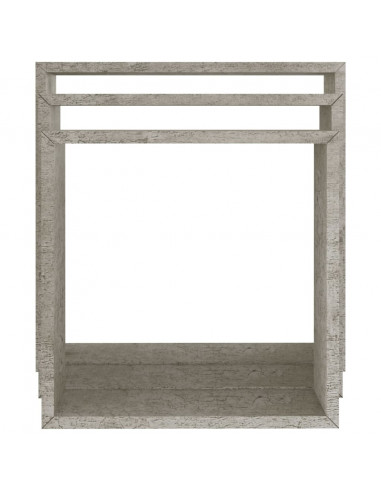 Mensole a Cubo da Parete 3 pz Grigio Cemento