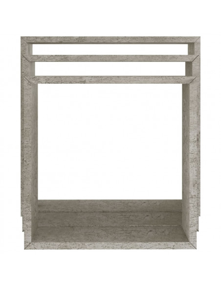 Mensole a Cubo da Parete 3 pz Grigio Cemento