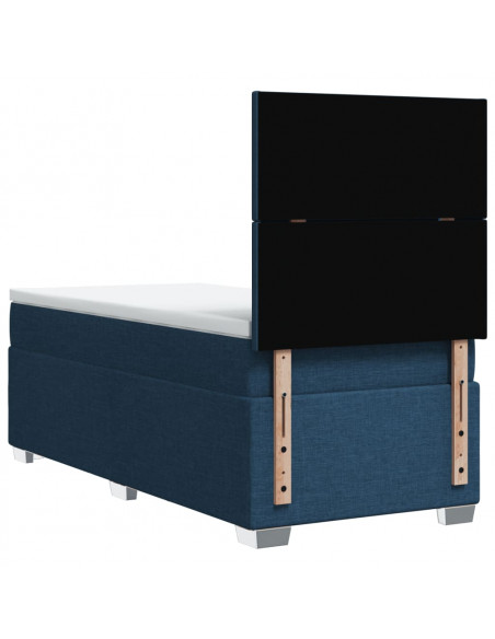 Giroletto a Molle con Materasso Blu 80x200 cm inTessuto