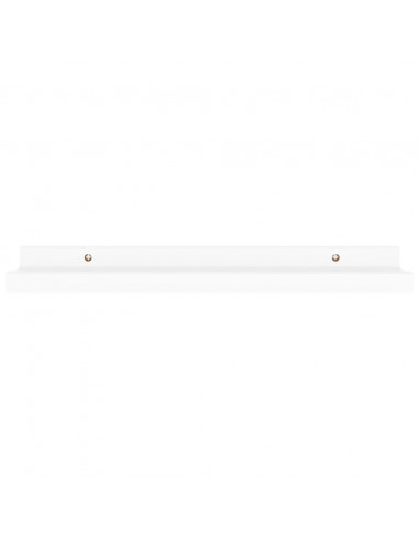 Mensole da Parete 4 pz Bianche 40x9x3 cm