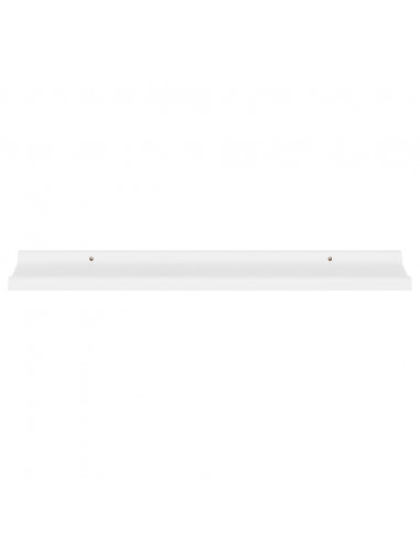 Mensole da Parete 4 pz Bianche 80x9x3 cm
