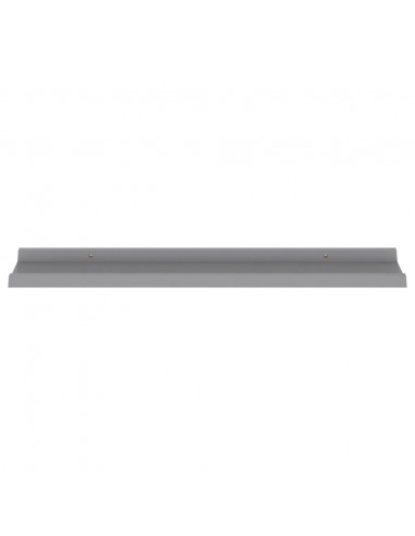 Mensole da Parete 4 pz Grigie 80x9x3 cm