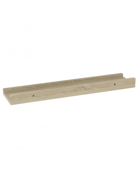 Mensole da Parete 4 pz Rovere Sonoma 40x9x3 cm