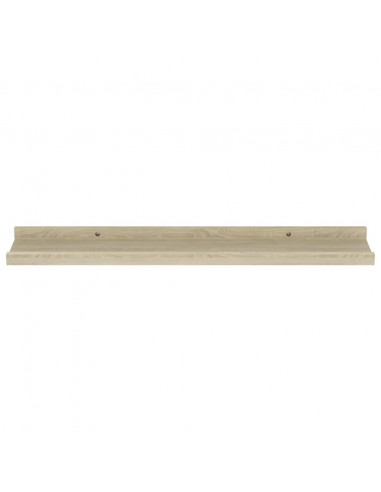 Mensole da Parete 4 pz Rovere Sonoma 60x9x3 cm
